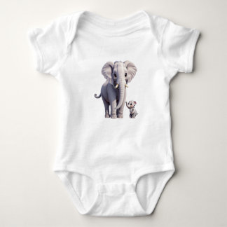 Body Snuggy Elephants Baby Jersey Bodysuit