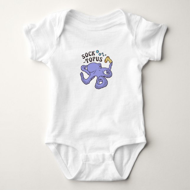 Body Socktopus Bleu Octopus Avec Sock Funny Meme (Devant)