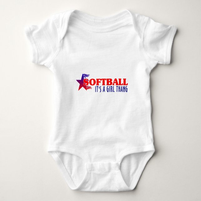 Body SOFTBALL - C'est un Thang de fille (Devant)