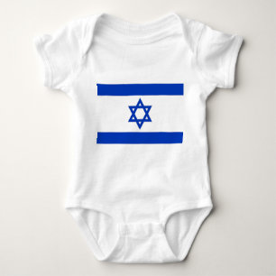 Body Soin de bébé patriotique avec drapeau Israël
