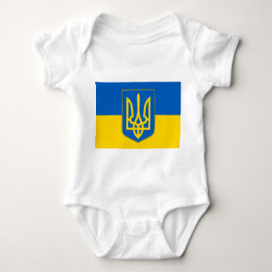 Body Soin de bébé patriotique avec drapeau Ukraine