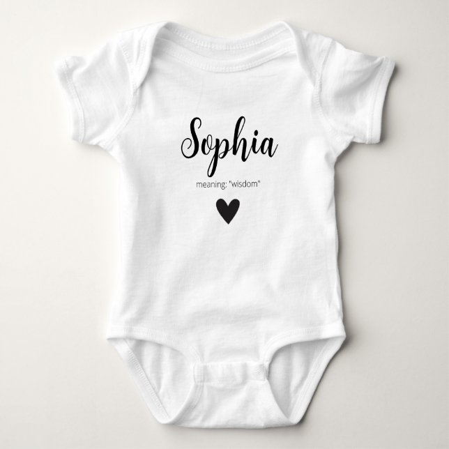 Body Sophia Nom Révéler Signification Minimal Moderne B (Devant)