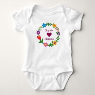 Body Sophie Aime Maman Fleurs Élégantes Personnaliser