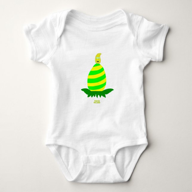 Body Souhaits de Pâques Bébé Jersey Bodysuit (Devant)