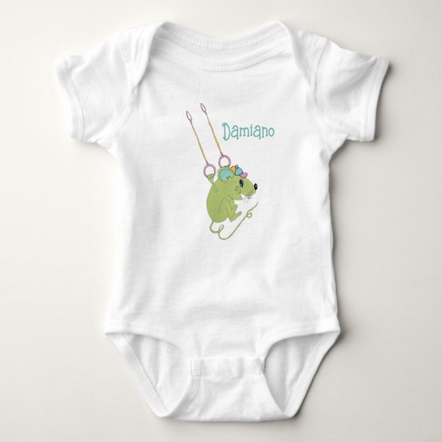 Body 'Souris acrobatique' Boy Boy Bodysuit personnalisa (Devant)