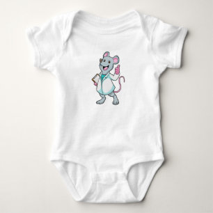 Body Souris en docteur avec blouse de médecin