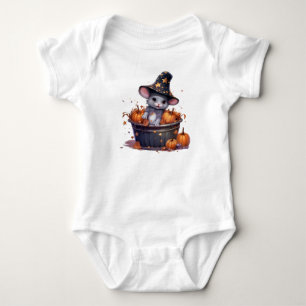 BODY SOURIS HALLOWEEN ADORABLE DANS UN BUCKET