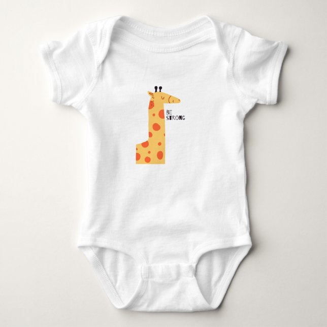 Body Soyons forts, petite girafe (Devant)