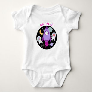 Body Space Kittens Cat Astronaut Roquette violette