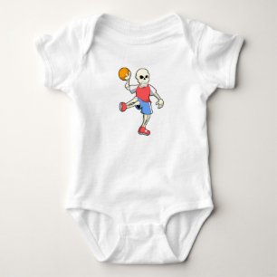 Body Squelette de Handballeur avec ballon de handball