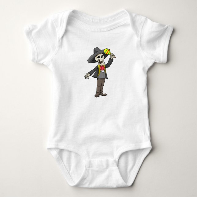 Body Squelette en musique avec Maracas (Devant)