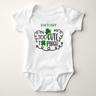 Body St patrick personnalisée trop mignon pour Pinch