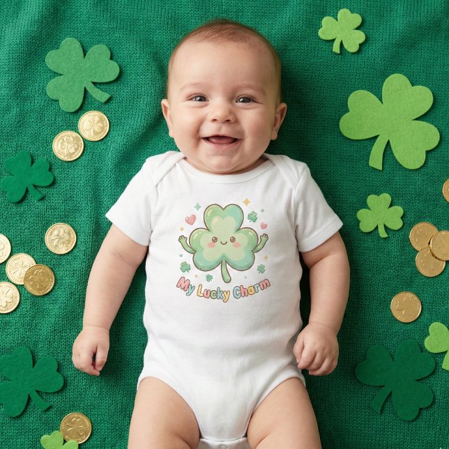 Body St. Patrick's Day Cute "My Lucky Charm" Clover (Créateur téléchargé)