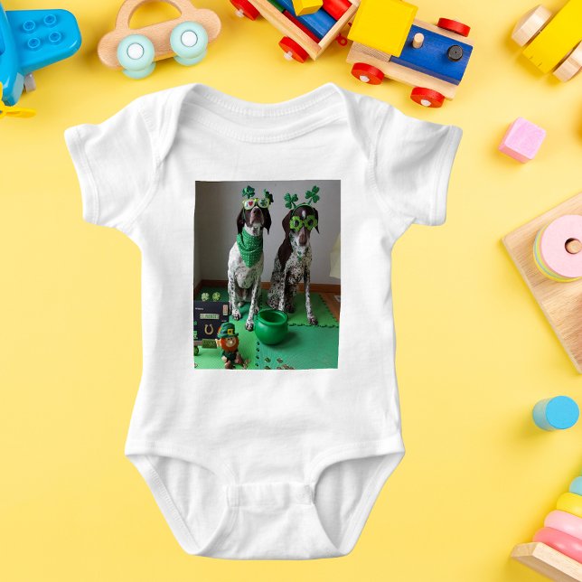 Body St. Patrick's Day Dogs Party Baby Jersey Bodysuit (St. Patrick's Day Dogs Party Baby Jersey Bodysuit)