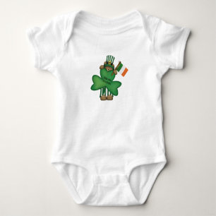 Body St. Patrick's Kiss Me Irish Teddy Bear Baby Romper