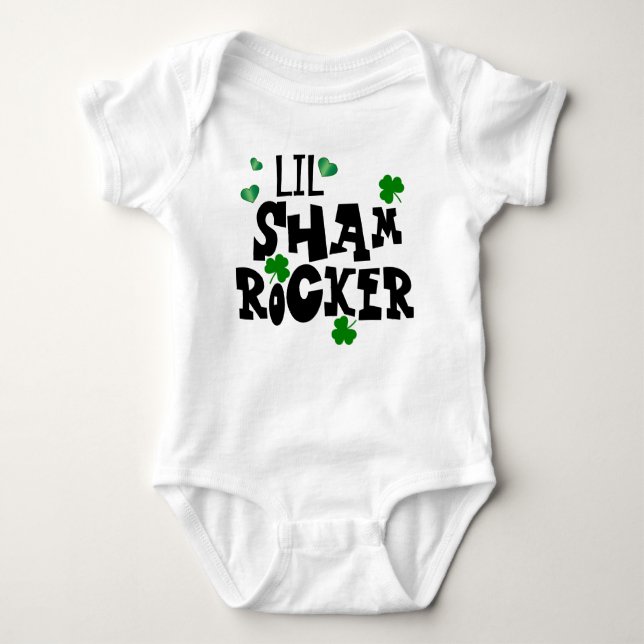 Body St Patrick's Lil Sham-rocker Costume pour bébé (Devant)
