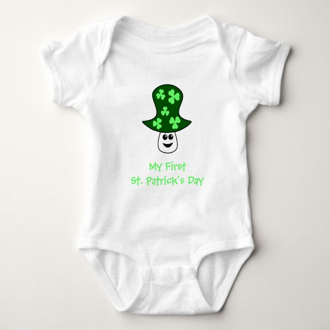 Body St. Patrick's Mushroom Baby Bodysuit (Devant)