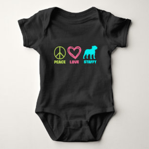 Body Staffy Maman Peace Love
