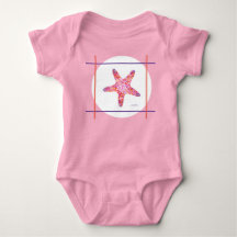 Starfish rose Un morceau de maillot de bébé