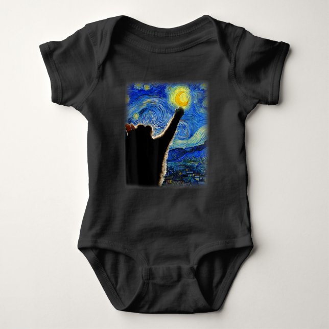 Body Starry Night Cat, Van Gogh Amoureux des chats Cat  (Devant)