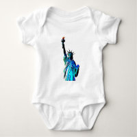 Statue bleue de Lady Liberty