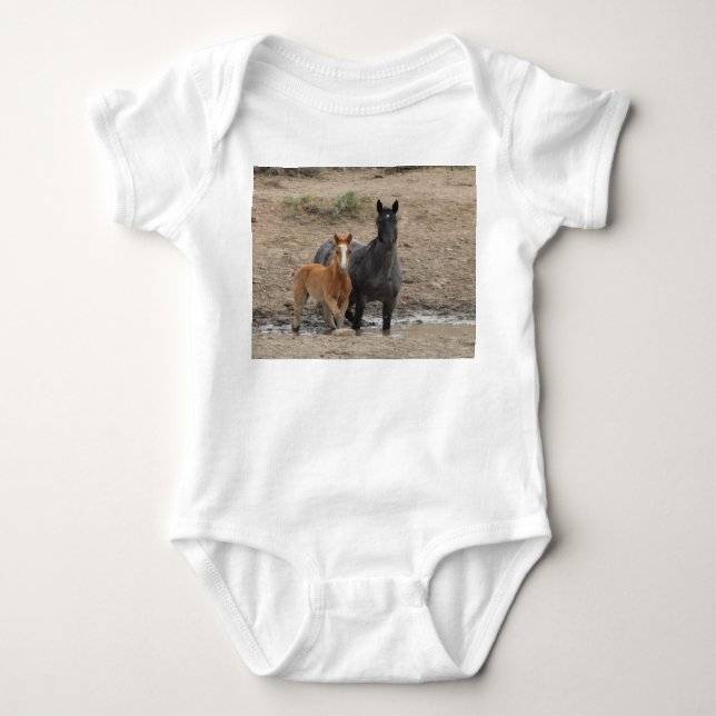 Body Steens Wild Horse Baby Bodysuit  (Devant)