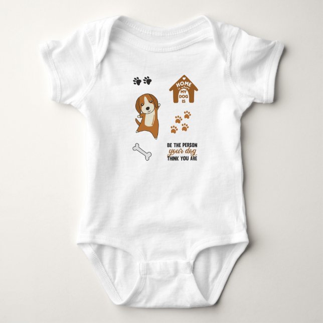 Body Sticker de chien mignon Set Begale Chiens Chiens a (Devant)
