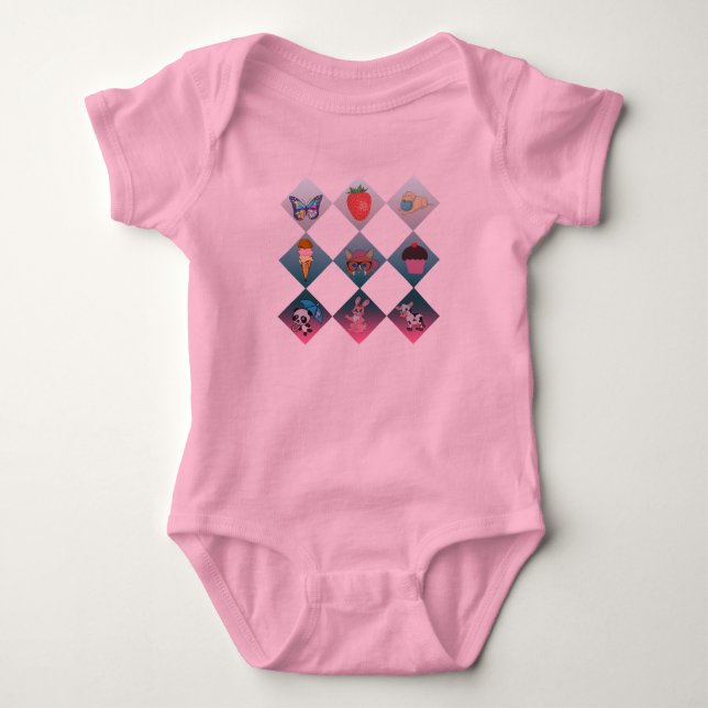 Body Sticker Doodle mignon Coller (Devant)