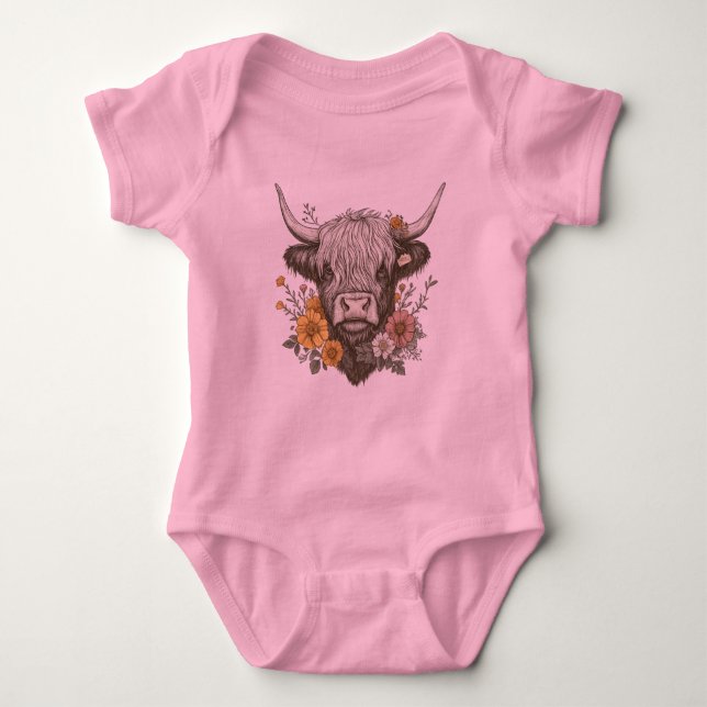 Body Style agricole Highland Cow Graphic (Devant)
