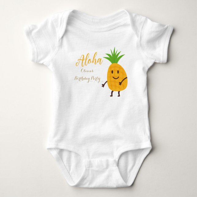 Body Summer Anniversaire de l'ananas Tropical Aloha (Devant)