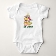Body "Summer Love Ice Cream Baby" - Cute Sun