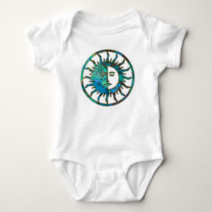 Body SUN & MOON en bleu, or & argent