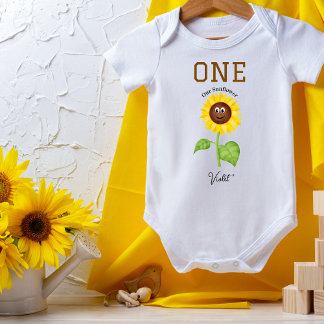 Body Sunflower Bodysuit Kids 1st Birthday Party