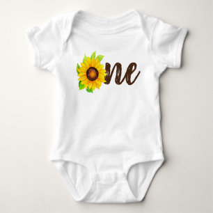 Body Sunflower Rustic Country 1er Anniversaire Fête Béb
