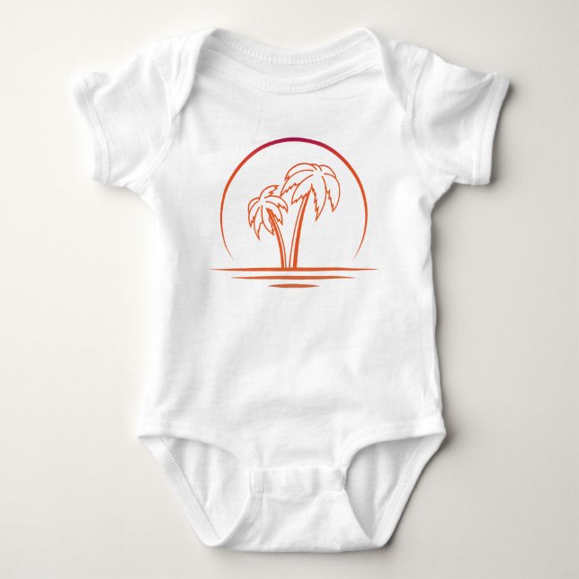 Body Sunset De Plage Simple Moderne (Devant)