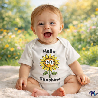 Body Sunshine dans un petit emballage Bodysuit pour béb