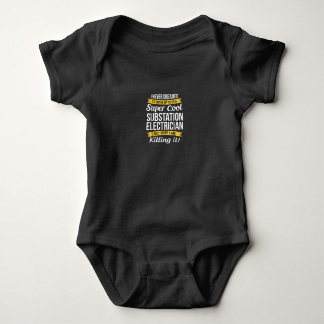 Body Super Cool Substation Electrician Funny Cadeau (Devant)