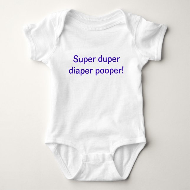 Body Super duper couche poire une pièce tenue (Devant)