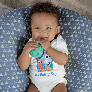 Body Super simple Finny Shark Confetti Anniversaire
