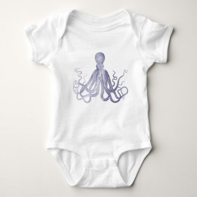 Body Superbe aquarelle octopus minimaliste (Devant)