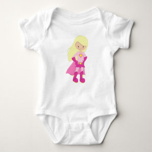 Body Superhero Girl, Cheveux Blonde, Mignonne Girl, Cap