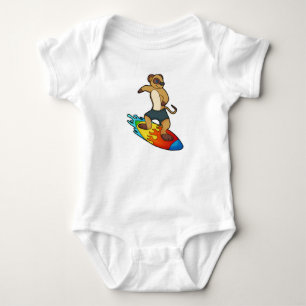 Body Suricate en surfeur avec planche de surf