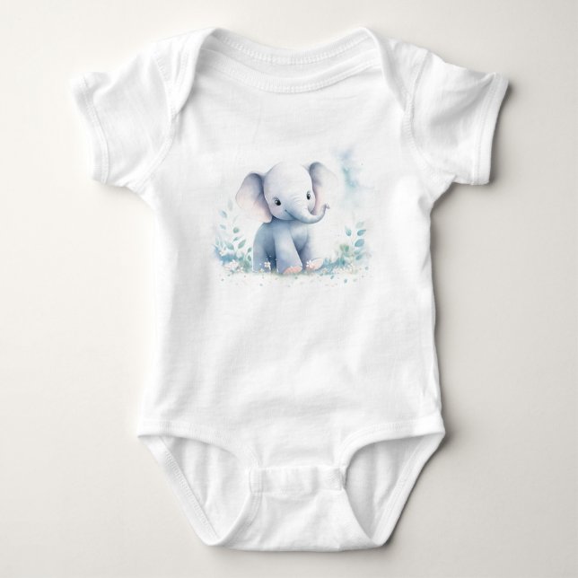 Body Sweet Baby Elephant Calf avec Arrière - plan (Devant)