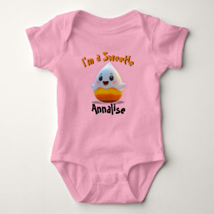 Body Sweet Baby Girl Candy Corn avec nom enfant