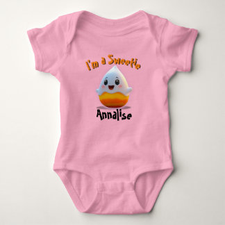 Body Sweet Baby Girl Candy Corn avec nom enfant