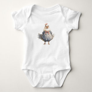 Body Sweet Mama Hen portant une robe, poulet,