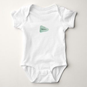 Body Sweet Quote Newborn Mint Green Shape Baby Romper