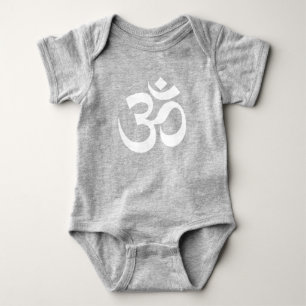 Body Symbole bouddhiste hindou Yoga blanc Om