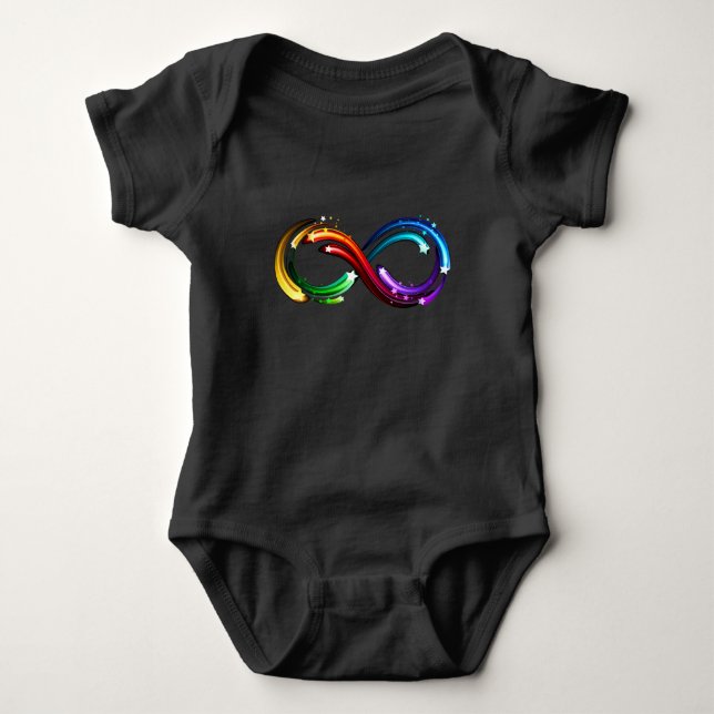 Body Symbole de l'infini des comètes arc-en-ciel (Devant)