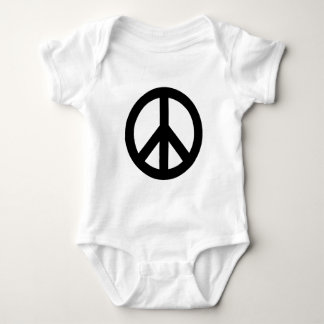 Body Symbole de signe de paix noir blanc